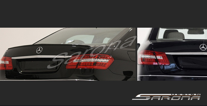 Custom Mercedes E Class Trunk Wing  Sedan (2010 - 2016) - $240.00 (Manufacturer Sarona, Part #MB-052-TW)